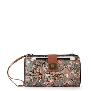 Large Coated Canvas Smartphone Crossbody Bag, Sienna Spirit Desert ^_^